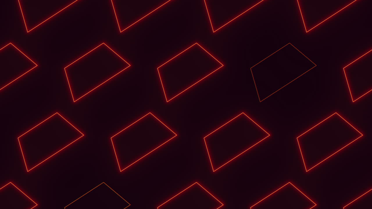 펄스 효과가 있는 네온 레드 모양 패턴