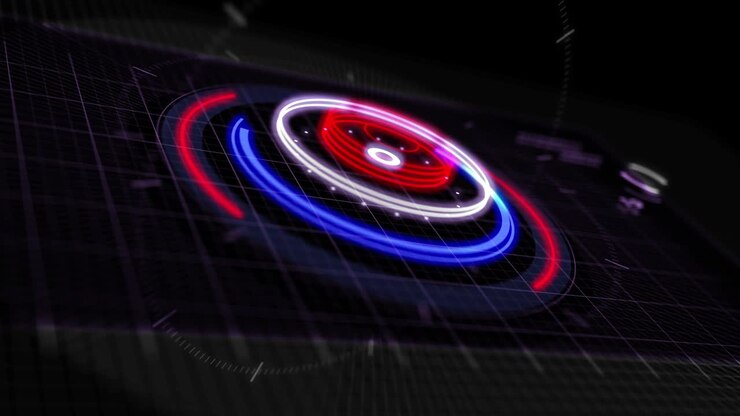 4k 3D Futuristic Digital Technology Animation