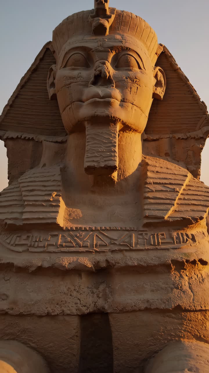 The Sphinx in the Egyptian Desert