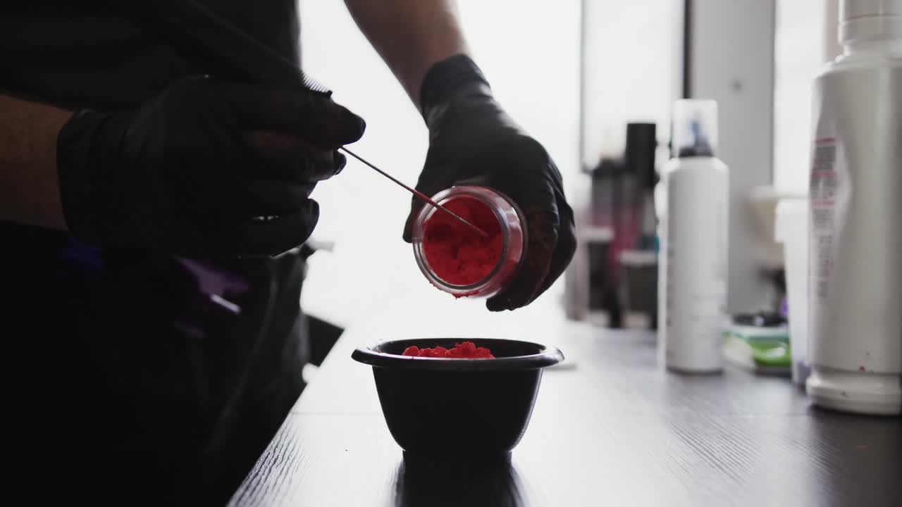 가까운 뷰 헤어드레이서 혼합 제품