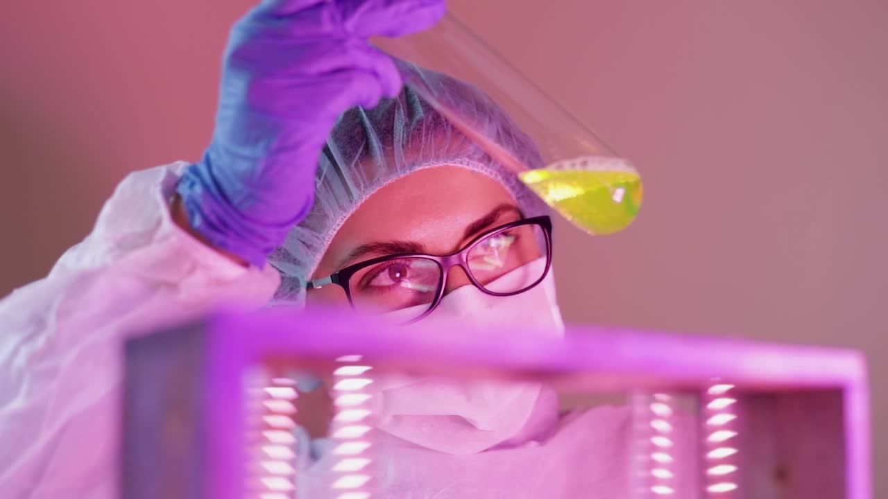 Coronavirus research on laboratory by scientist for finding fast results on a vaccine help to stop rapid outbreak of virus