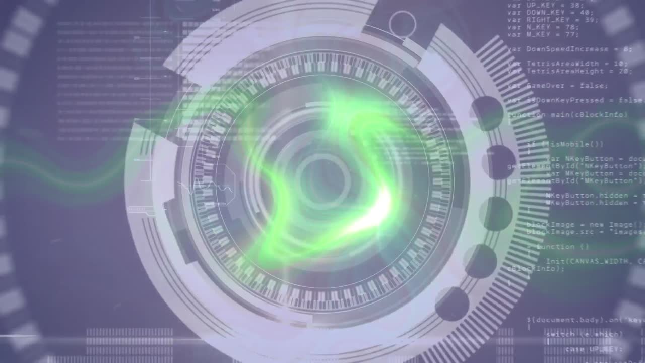 animación del escaneo del alcance y el procesamiento de datos