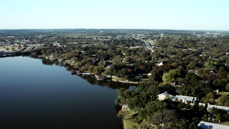 View-of-Granbury,-Texas-in-Hood-County