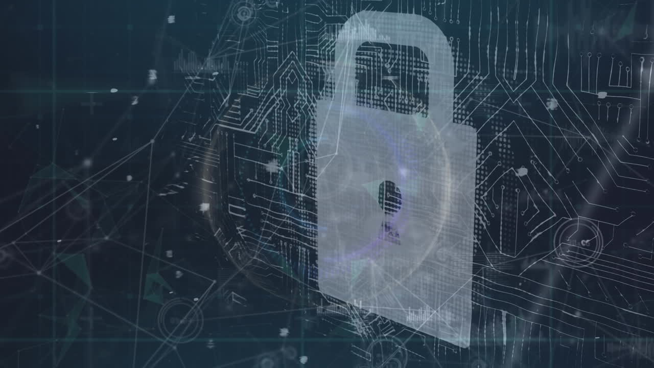 Animazione di rete di connessioni sul globo