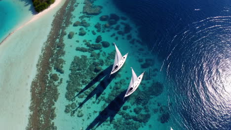 luxury sailing yacht in tropical waters