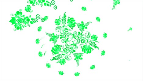 green floral pattern design