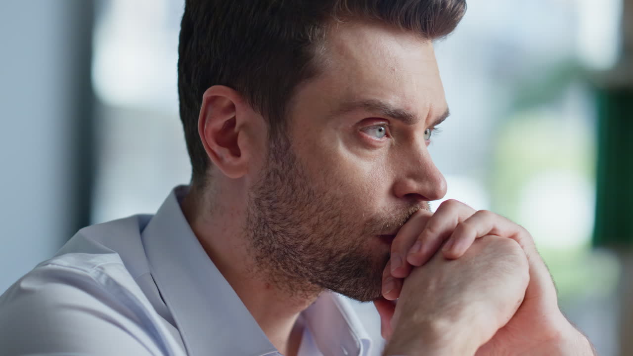 Entrepreneur hands typing keyboard laptop at workspace closeup. Thoughtful man