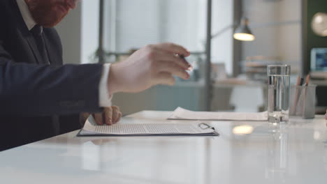 business meeting - signing documents