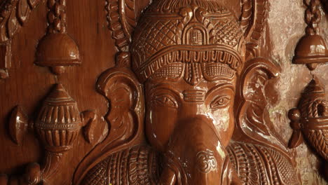 hindu god ganesh design in a door