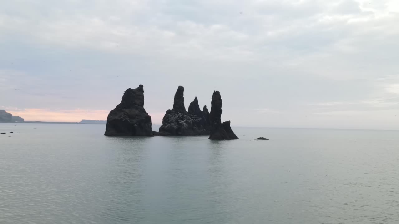Dramatic Icelandic Coastline with Sea Stacks