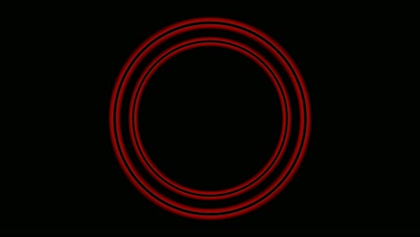 neon light circle border animation on black background