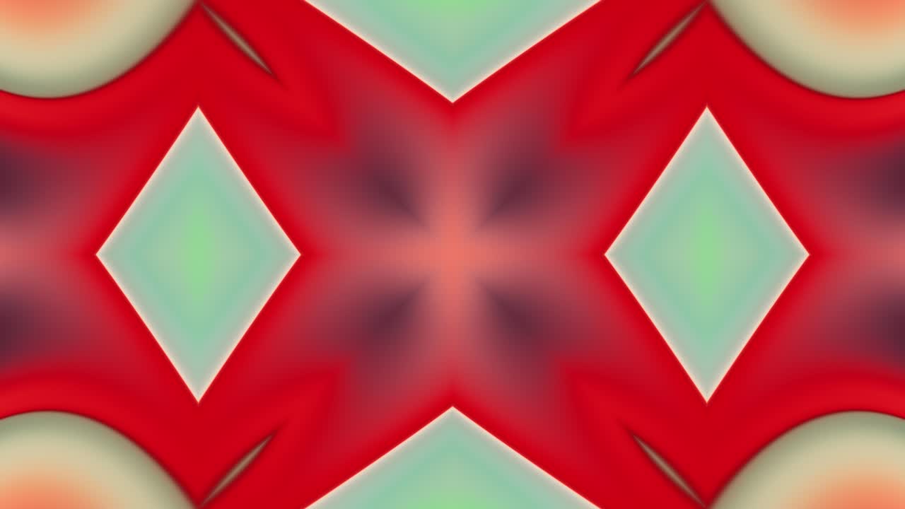 el ciclo de animación sin costuras del mandala caleidoscopio