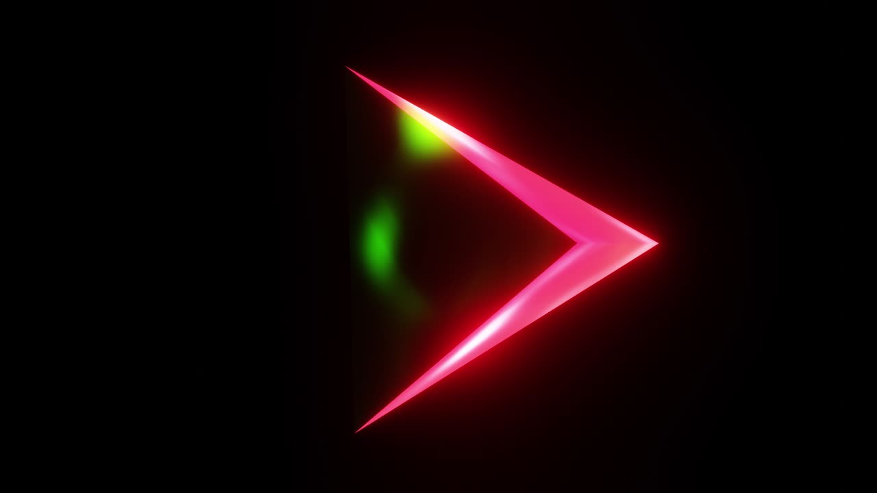 una pirámide iridescente voladora. animación de bucle vj para sus hermosos videos. para el registro de conciertos y fiestas, vacaciones. creatividad exitosa