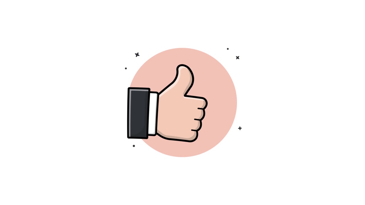 Animated Cartoon Hand Giving Thumbs Up Gesture