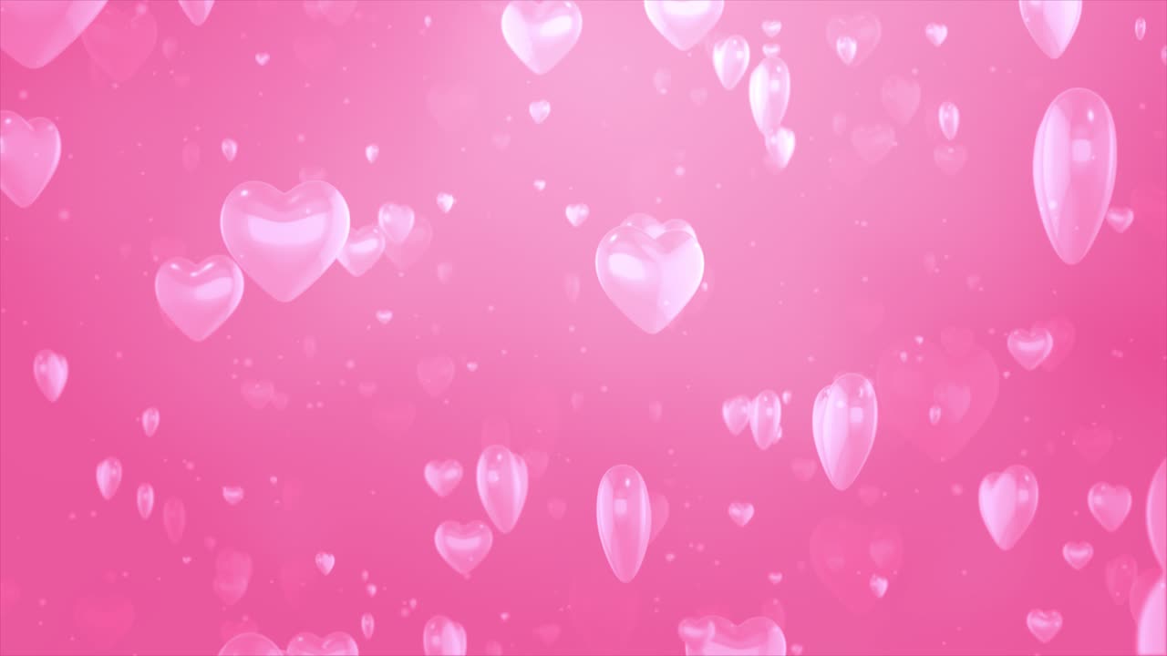 Floating Pink Hearts