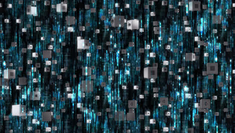 Safety cyber security finance background loop tile rising