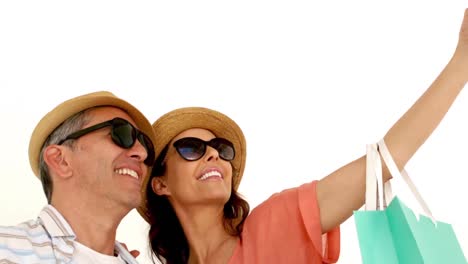 adult couple enjoying the moment with hat