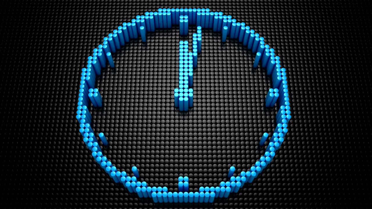 цилиндры сформировали часы