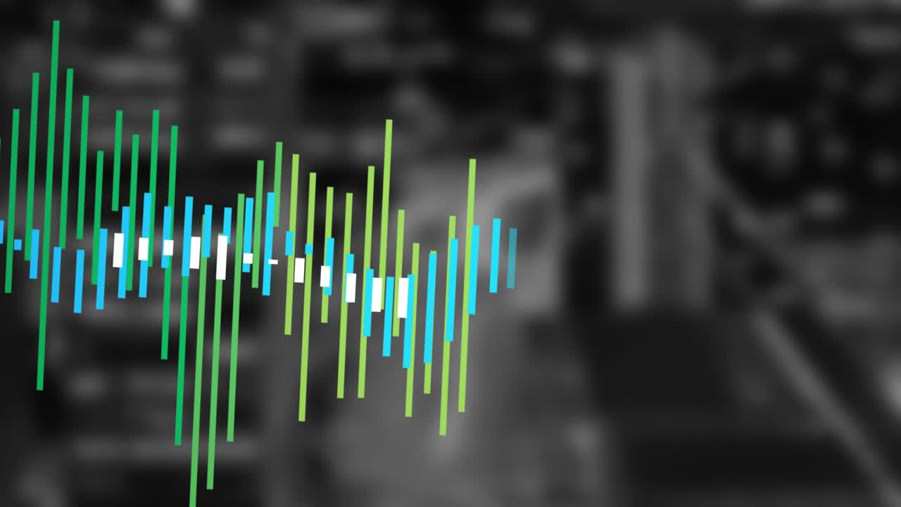 Animation of data processing over warehouse
