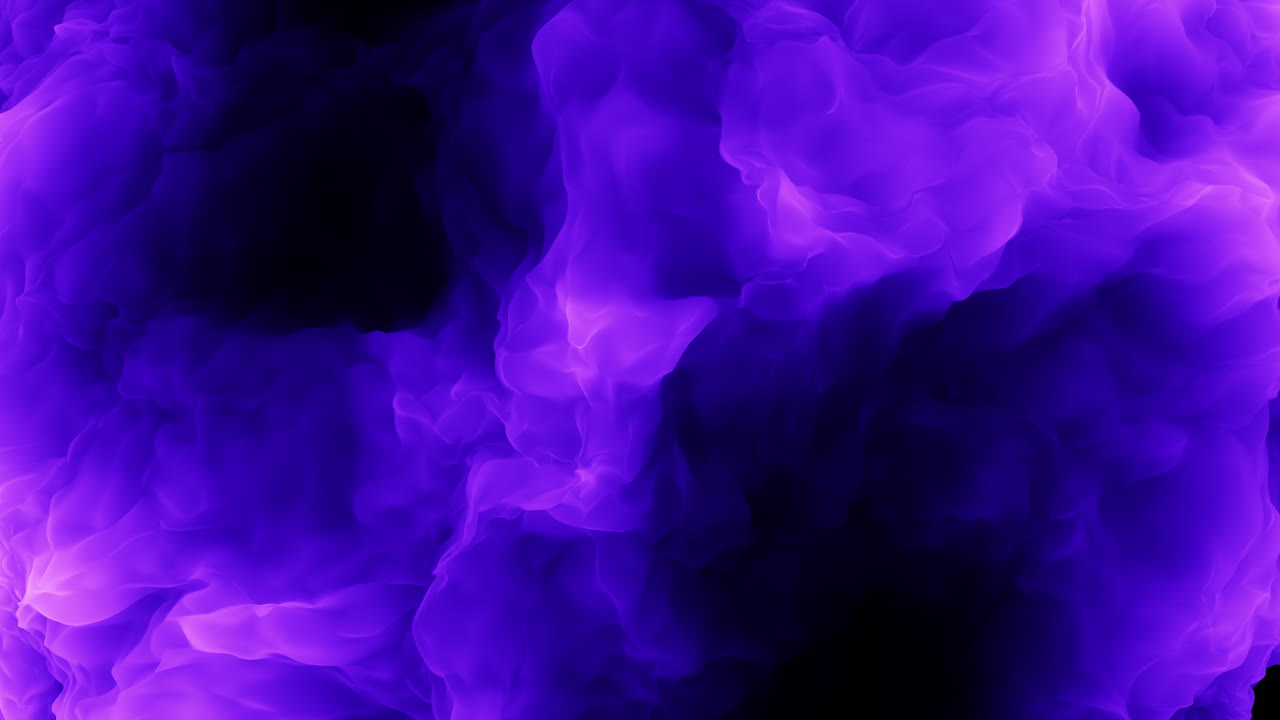 An artistic depiction of purple and black smoke swirling within the image, where the purple emerges from below and the black descends from above, creating a mesmerizing visual contrast
