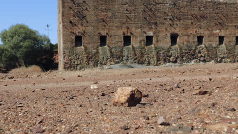 abandonded ruins at sao domingo mine in portugal