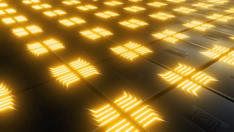 abstract glowing panel pattern