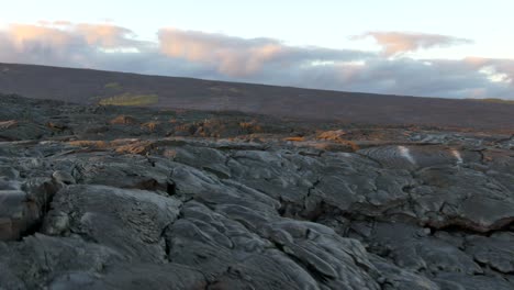 scanning the surface of the lava fields on the big island of hawaii. looks like another planet