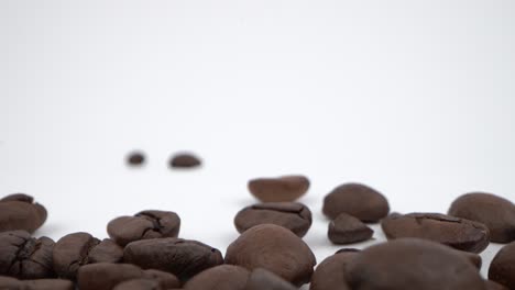 paisaje expansivo de grano de café foto macro