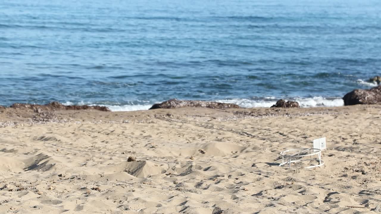 Marked sea turtle nests and trackings of them on the Akamas Peninsula.