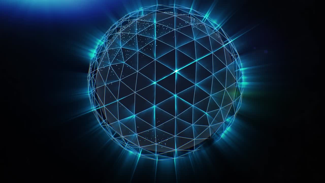 globo de marco de alambre abstracto con cajas