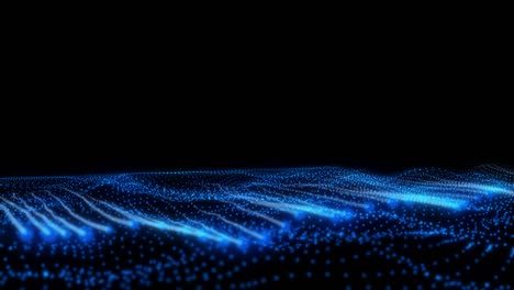 blue landscape flickering moving particle graphic