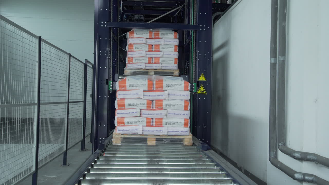 sistema automatizado de manipulación de materiales en un almacén