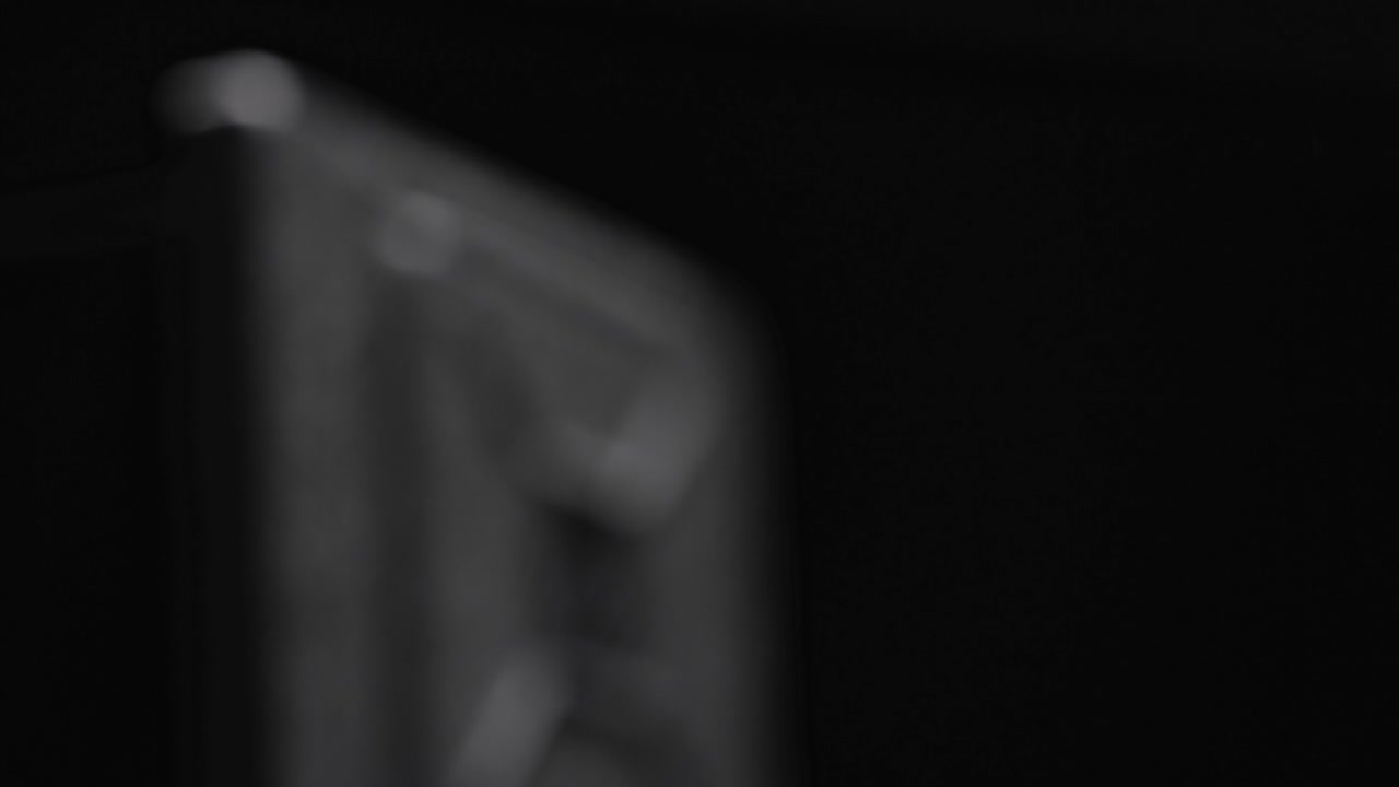 cámara de fotos estéreo vintage sobre fondo negro