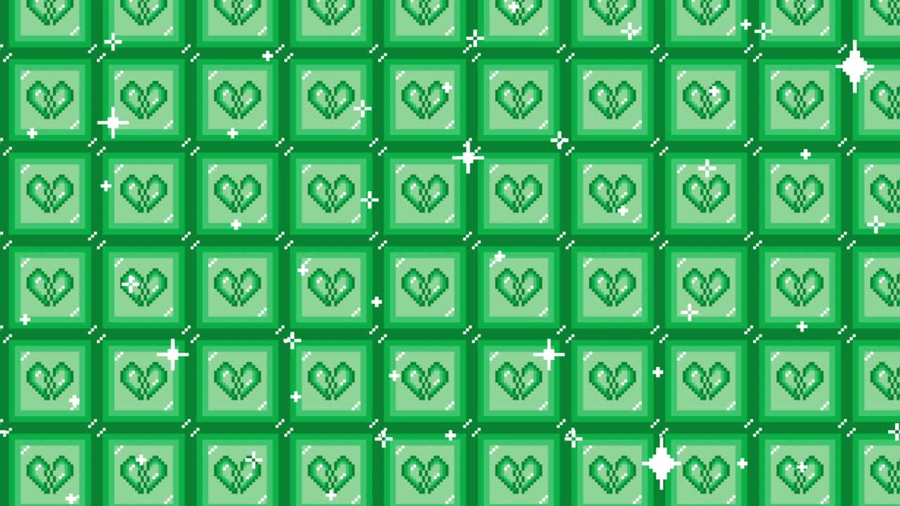 Pixel art tile broken heart icon Looping animated background. 1080p (5).mp4