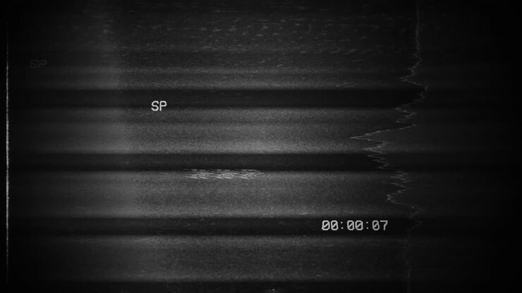 Sovrapposizioni di pellicola con effetto glitch per sfondi cinematografici