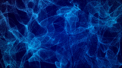 movimiento caótico de las ondas de energía.