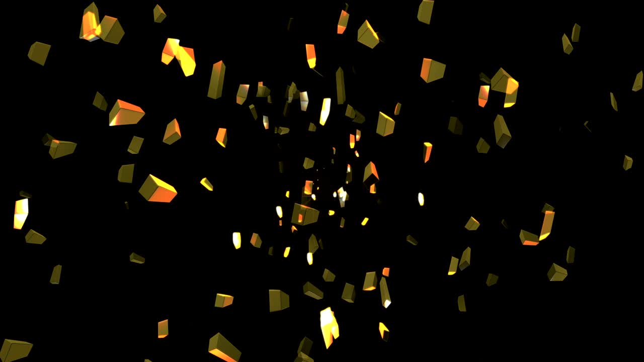 Gold bars Intro loop Particle seamless background