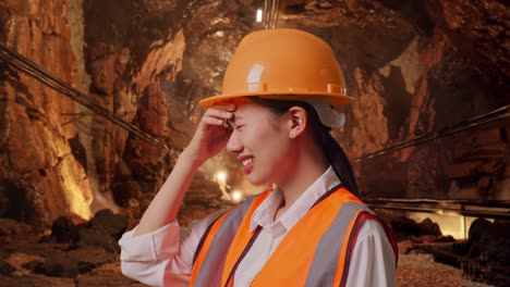 stressed miner