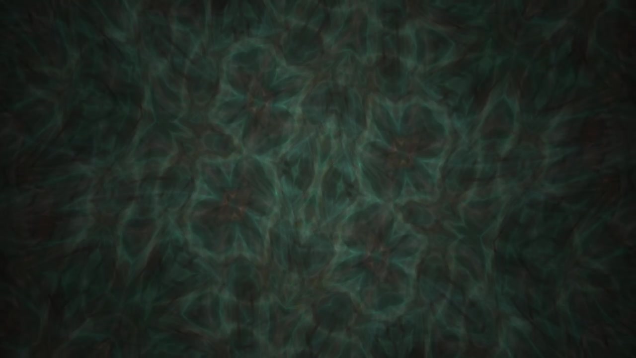 Abstract Dark Green Kaleidoscope Pattern Motion Background