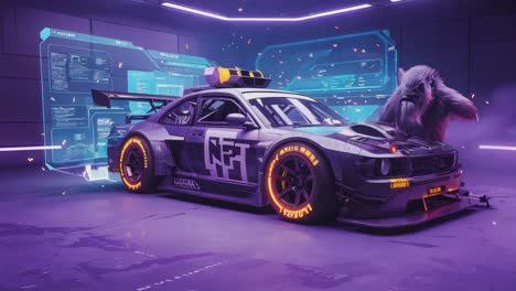 cyberpunk nft sports car
