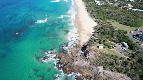 Point-Arkwright-In-Der-Nähe-Von-Coolum-Beach-An-Der-Sunshine-Coast-In-Queensland,-Australien