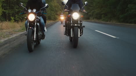 young people travel on motorcycles in a picturesque place 5