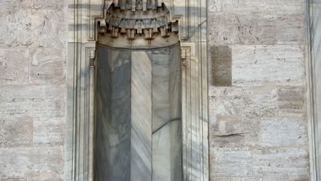 stone walls filmed in istanbul, blue mosque.