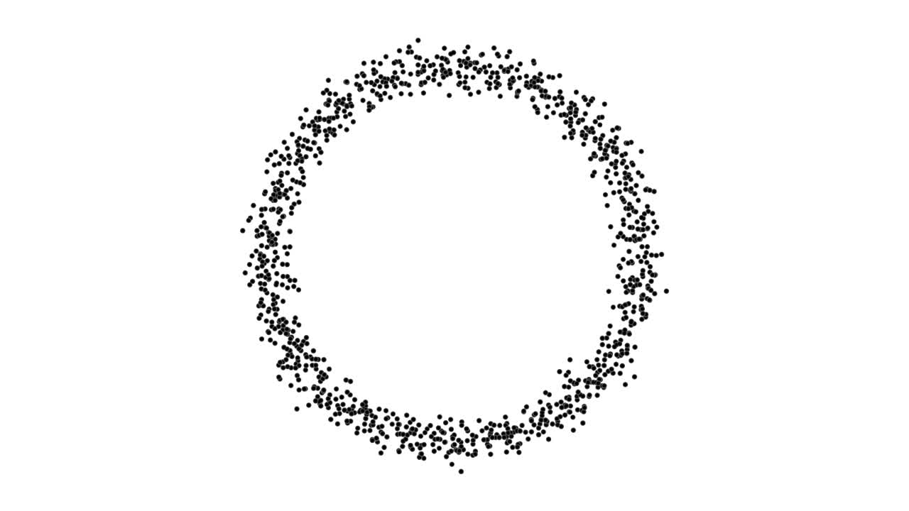 4k 스캐터링 서클 애니메이션