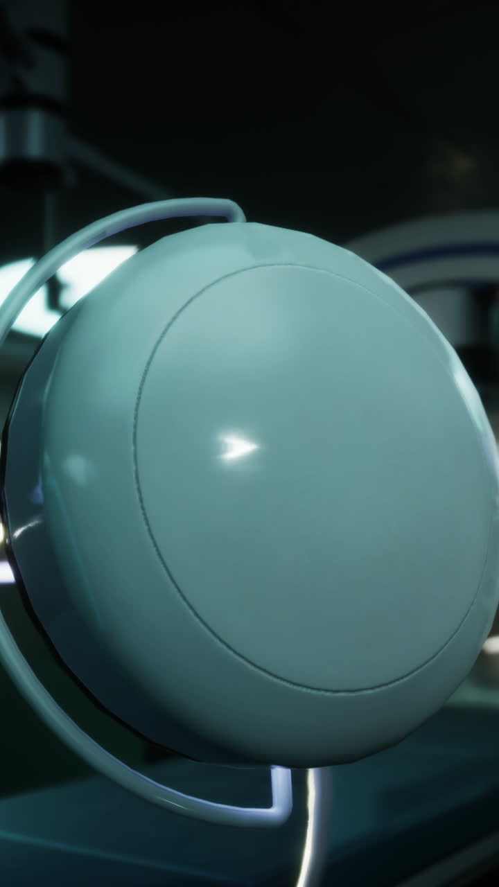 의료 수술실 조명의 클로즈업