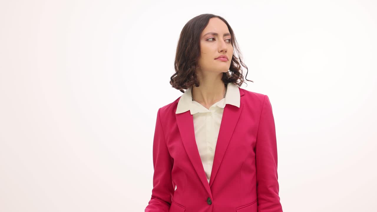 Tired or Annoyed Businesswoman Working with Clipboard and Glasses