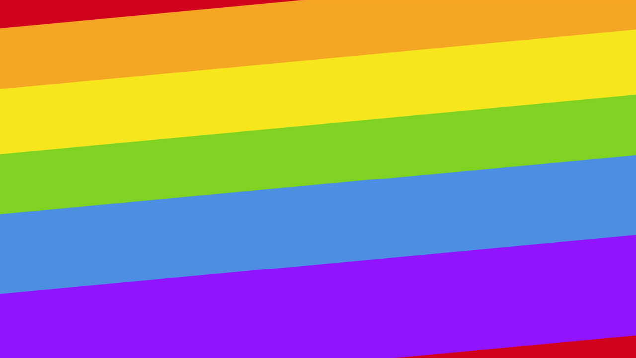animación de las rayas de los colores del arco iris de lgbtq