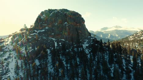 Verschneite-Berge-In-Aspen,-Colorado