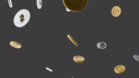 Falling Money Coins