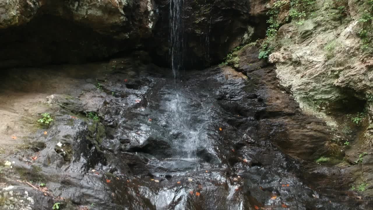 Flying up a waterfall